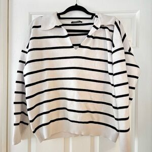 Striped Black and White Sweater